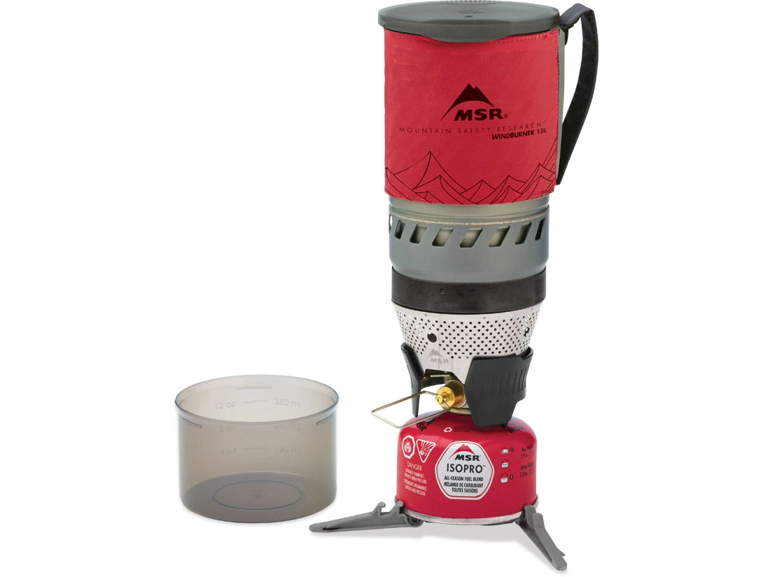 Gasstel MSR WindBurner Personal Stove System Red 1L (5-Delig) 3 Gasstel MSR WindBurner Personal Stove System Red 1L (5-Delig)