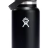 Thermosfles Hydro Flask Wide Mouth Flex Straw Cap Black 946 Ml -NL Kampeeruitrusting Verkoop 2024 1 w32bfs001 black straighton 2