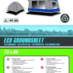 Grondzeil Bo-Camp Zwart Eco (2,5 X 4 M) -NL Kampeeruitrusting Verkoop 2024 2 4216255