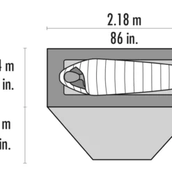 Tent MSR Elixir 1 Gray V2 -NL Kampeeruitrusting Verkoop 2024 3 10310 msr elixir 1 floorplan top 1