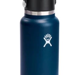 Thermosfles Hydro Flask Wide Mouth Flex Straw Cap Indigo 946 Ml -NL Kampeeruitrusting Verkoop 2024 3 w32bfs464 indigo angled