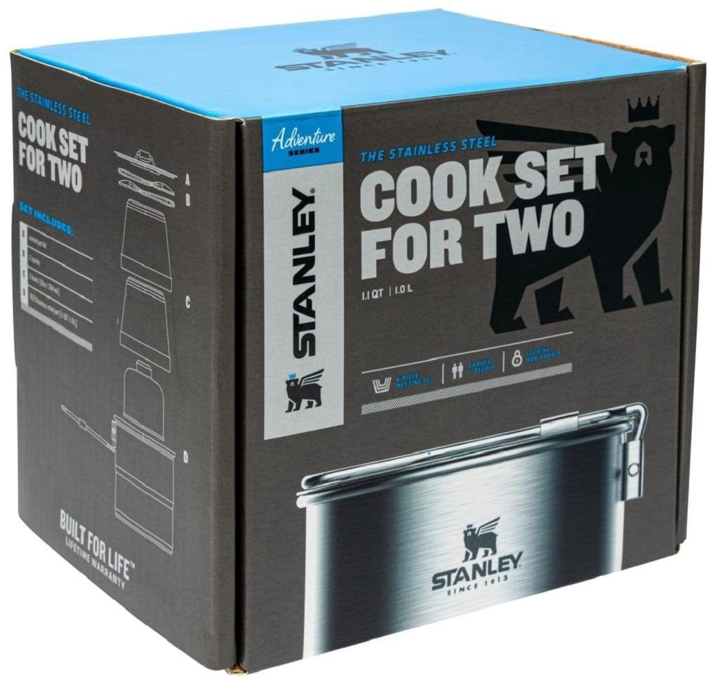 Campingset Stanley The Stainless Steel Cook Set For Two Stainless Steel 1L (6-Delig) 6 Campingset Stanley The Stainless Steel Cook Set For Two Stainless Steel 1L (6-Delig) - Afbeelding 4