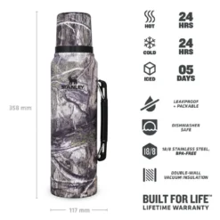 Thermosfles Stanley The Legendary Classic Bottle Mossy Oak Country DNA 1L -NL Kampeeruitrusting Verkoop 2024 4 image 1 2