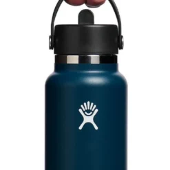 Thermosfles Hydro Flask Wide Mouth Flex Straw Cap Indigo 946 Ml -NL Kampeeruitrusting Verkoop 2024 4 w32bfs464 indigo hb 1