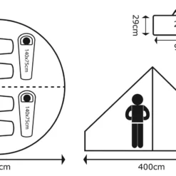 Tent Bo-Camp Urban Outdoor Streeterville Ø 4 Meter -NL Kampeeruitrusting Verkoop 2024 4472500 03