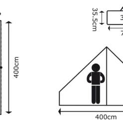 Binnentent Bo-Camp Urban Outdoor Streeterville 3-Personen -NL Kampeeruitrusting Verkoop 2024 4472510 06