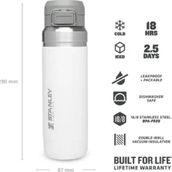 Thermosbeker Stanley The Quick Flip Polar 1,06L -NL Kampeeruitrusting Verkoop 2024 5 6939236410878 2