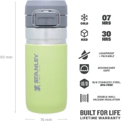 Thermosbeker Stanley The Quick Flip Citron 0,47L -NL Kampeeruitrusting Verkoop 2024 5 6939236411288 1