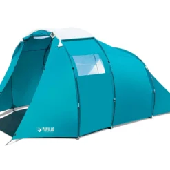 Tent Pavillo Family Dome X4 Voortent Blauw