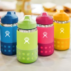 Thermosfles Hydro Flask Kids Wide Mouth Straw Lid Peony 355 Ml -NL Kampeeruitrusting Verkoop 2024 810070081713 2