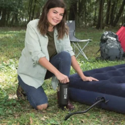 Luchtbed Pavillo Flocked Blue Queen -NL Kampeeruitrusting Verkoop 2024 Bestway 67003 INT 2