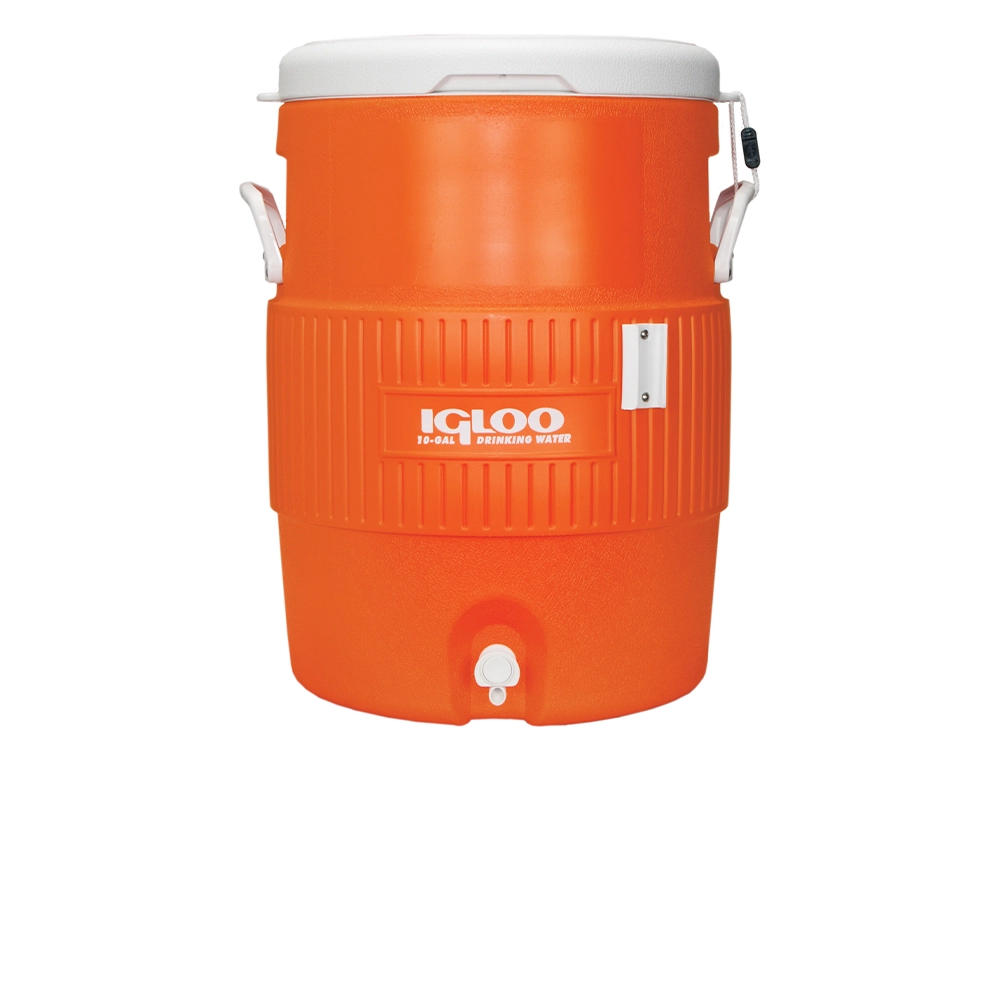 Koelbox Igloo 10 Gallon Seat Top Cup Dispenser Oranje Wit 3 Koelbox Igloo 10 Gallon Seat Top Cup Dispenser Oranje Wit
