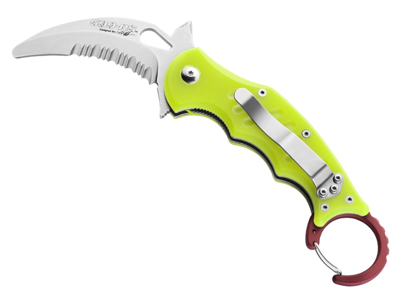 Vouwmes Fox Knives Mini Karambit Rescue Yellow 3 Vouwmes Fox Knives Mini Karambit Rescue Yellow