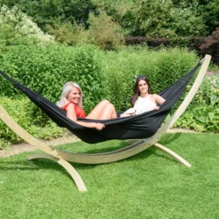 Hangmat Tropilex Double Comfort Black -NL Kampeeruitrusting Verkoop 2024 H555711 mr