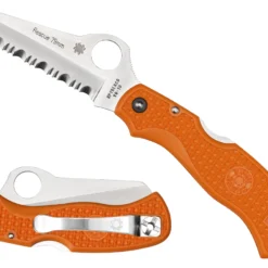 Vouwmes Spyderco Rescue Serrated Orange