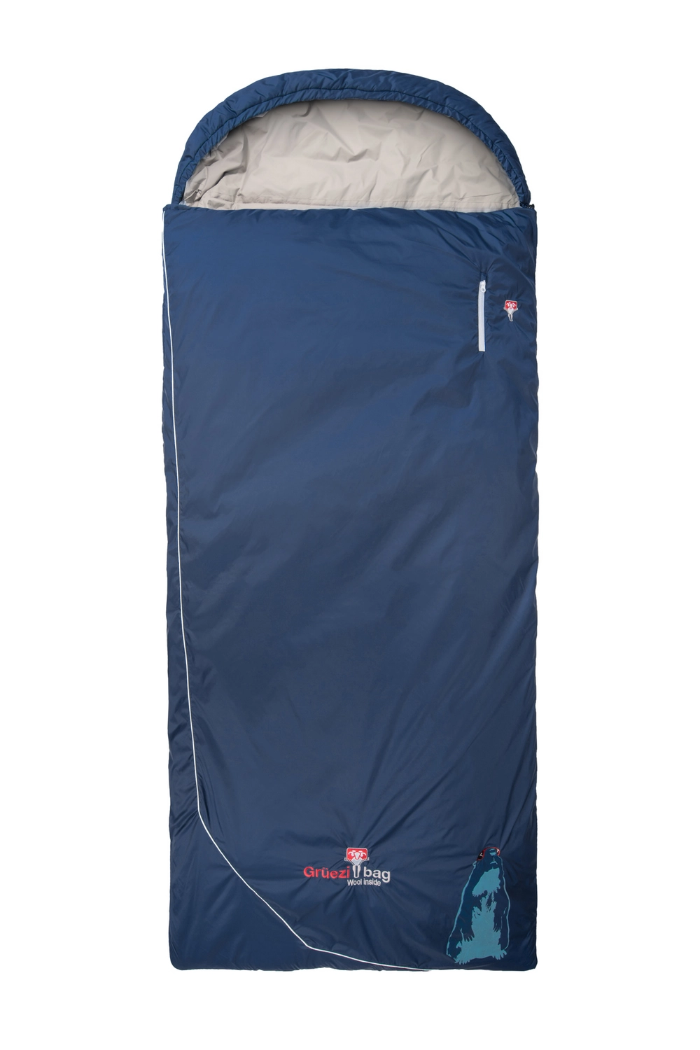 Slaapzak Grüezi Biopod Wolle Murmeltier Comfort XXL Rechts Night Blue 3 Slaapzak Grüezi Biopod Wolle Murmeltier Comfort XXL Rechts Night Blue