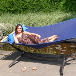 Hangmat Tropilex Double American Blue -NL Kampeeruitrusting Verkoop 2024 hammock american blue 6003