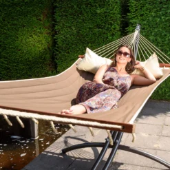 Hangmat Tropilex Double American Brown 12 Hangmat Tropilex Double American Brown -NL Kampeeruitrusting Verkoop 2024 hammock american brown 6002