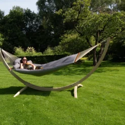 Hangmat Tropilex Family Big Fat Grey -NL Kampeeruitrusting Verkoop 2024 hammock big fat grey 6011