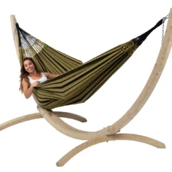 Hangmat Tropilex Family Black Edition Gold -NL Kampeeruitrusting Verkoop 2024 hammock black edition gold 52