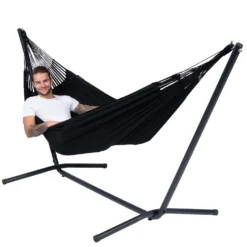 Hangmat Tropilex Single Classic Black -NL Kampeeruitrusting Verkoop 2024 hammock classic black 50