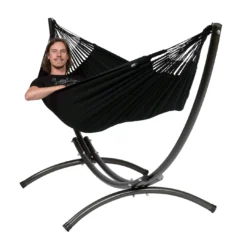 Hangmat Tropilex Single Classic Black -NL Kampeeruitrusting Verkoop 2024 hammock classic black 53