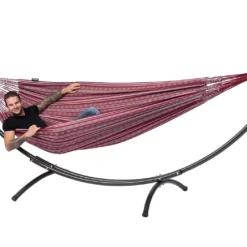 Hangmat Tropilex Double Comfort Bordeaux -NL Kampeeruitrusting Verkoop 2024 hammock comfort bordeaux 51