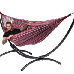 Hangmat Tropilex Double Comfort Bordeaux -NL Kampeeruitrusting Verkoop 2024 hammock comfort bordeaux 54