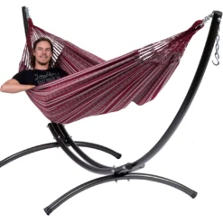 Hangmat Tropilex Double Comfort Bordeaux -NL Kampeeruitrusting Verkoop 2024 hammock comfort bordeaux 55