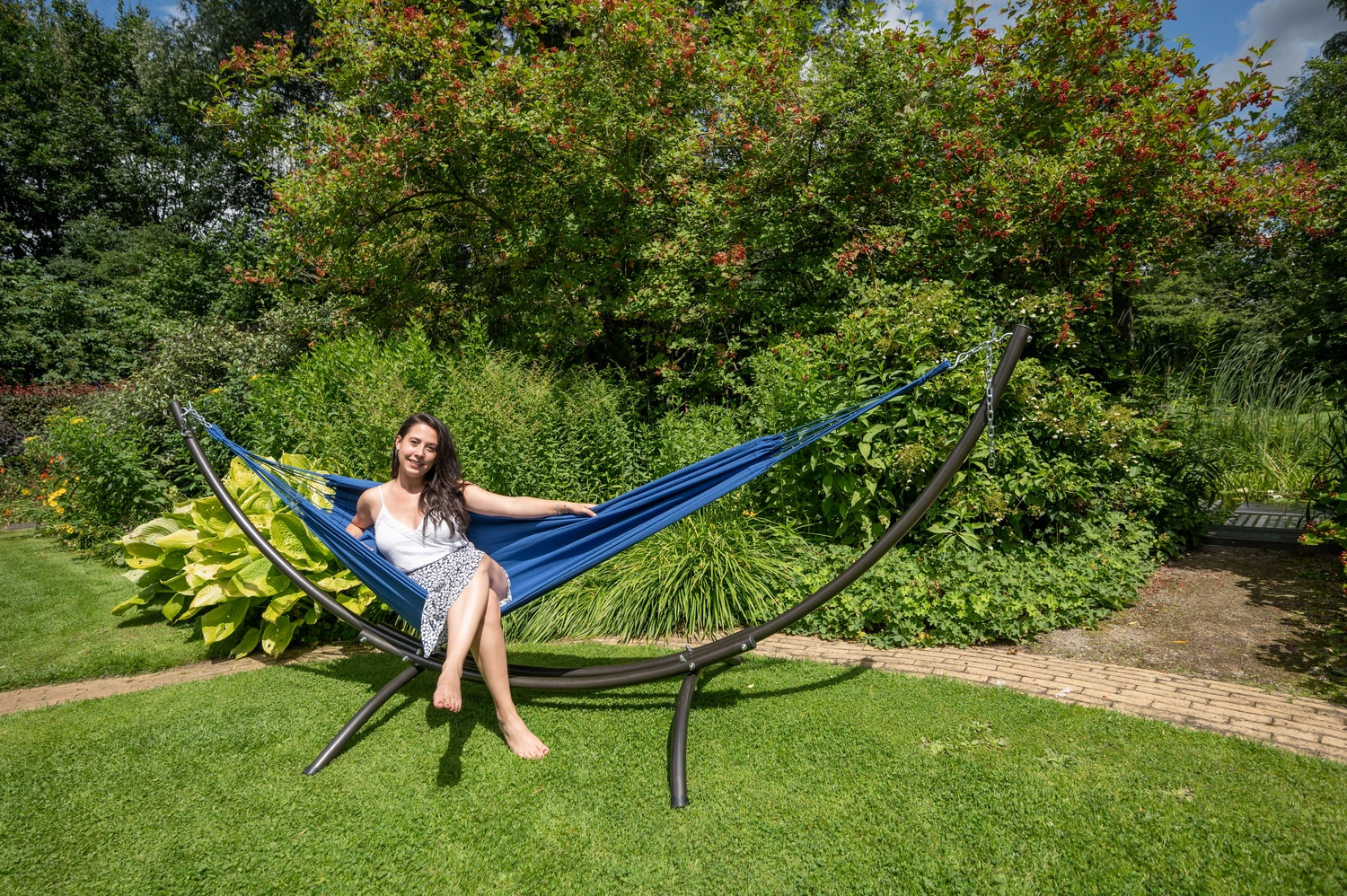 Hangmat Tropilex Single Plain Blue 5 Hangmat Tropilex Single Plain Blue - Afbeelding 3