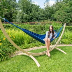 Hangmat Tropilex Single Plain Blue 12 Hangmat Tropilex Single Plain Blue -NL Kampeeruitrusting Verkoop 2024 hammock plain blue 132