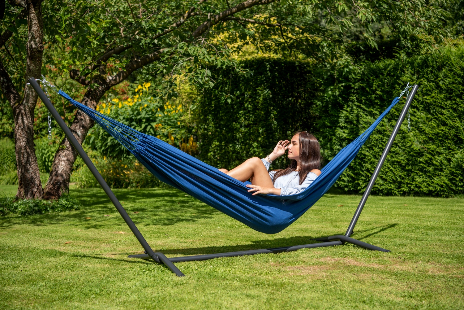 Hangmat Tropilex Single Plain Blue 7 Hangmat Tropilex Single Plain Blue - Afbeelding 5