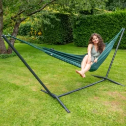 Hangmat Tropilex Single Plain Green -NL Kampeeruitrusting Verkoop 2024 hammock plain green 111