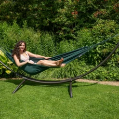 Hangmat Tropilex Single Plain Green -NL Kampeeruitrusting Verkoop 2024 hammock plain green 121