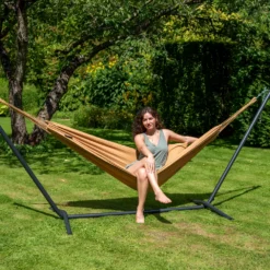 Hangmat Tropilex Single Plain Mocca -NL Kampeeruitrusting Verkoop 2024 hammock plain mocca 211