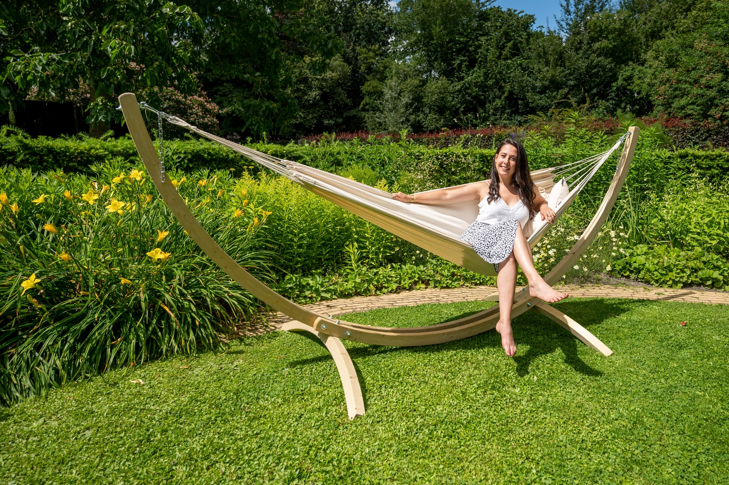 Hangmat Tropilex Single Plain Natura 7 Hangmat Tropilex Single Plain Natura - Afbeelding 5