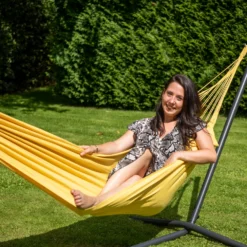 Hangmat Tropilex Single Plain Yellow 13 Hangmat Tropilex Single Plain Yellow -NL Kampeeruitrusting Verkoop 2024 hammock plain yellow 212