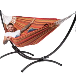 Hangmat Tropilex Double Premium Melon -NL Kampeeruitrusting Verkoop 2024 hammock premium melon 52