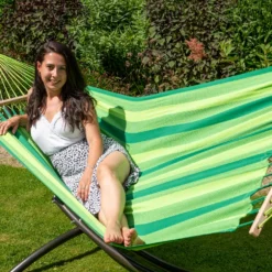 Hangmat Tropilex Single Relax Green -NL Kampeeruitrusting Verkoop 2024 hammock relax green 123