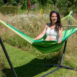 Hangmat Tropilex Single Relax Green -NL Kampeeruitrusting Verkoop 2024 hammock relax green 211