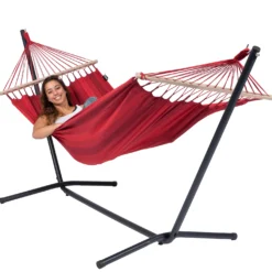 Hangmat Tropilex Single Relax Red -NL Kampeeruitrusting Verkoop 2024 hammock relax red 50