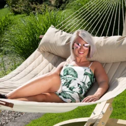 Hangmat Tropilex Family Vegas Taupe -NL Kampeeruitrusting Verkoop 2024 hammock vegas taupe 6010