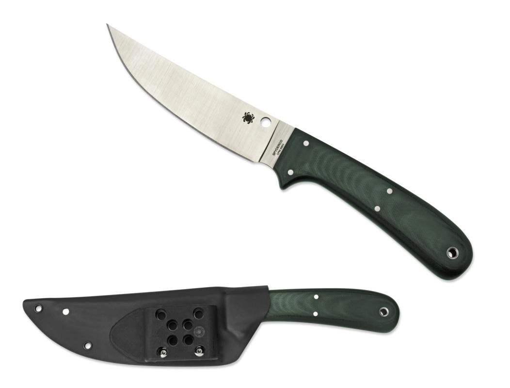 Survivalmes Spyderco Wilson Southfork Micarta Green 4 Survivalmes Spyderco Wilson Southfork Micarta Green - Afbeelding 2